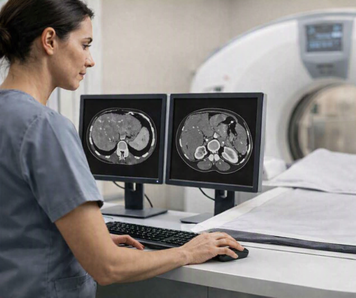 Fantôme abdomen Erler Zimmer pour tomodensitométrie, radiographie et radiothérapie